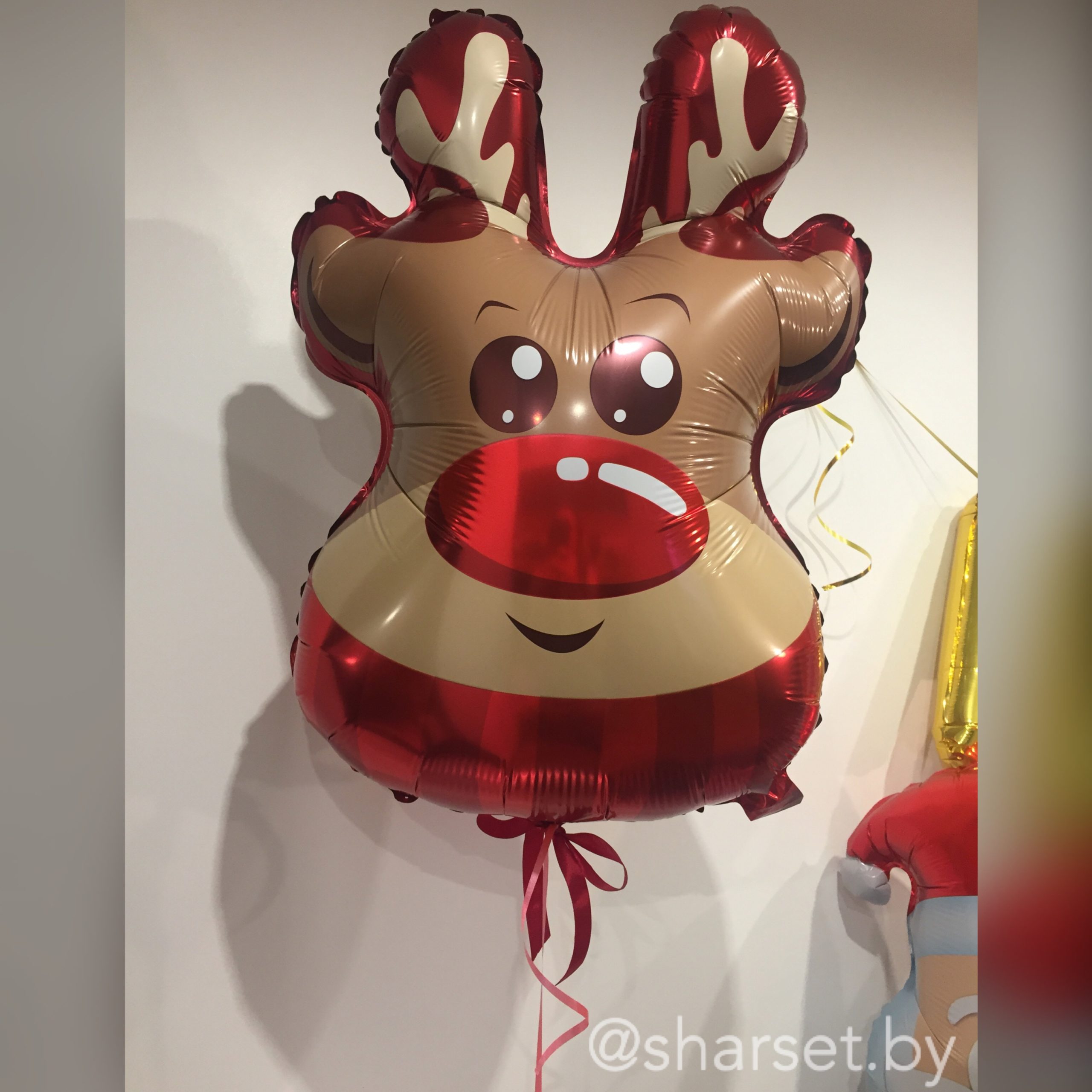 Новогодние шары купить в Минске Шар фигура олень рождественский