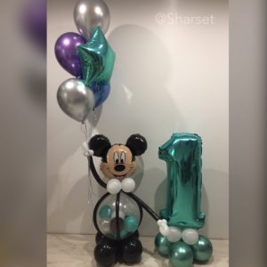 Сет №115 «Микки маус» (бирюзовый)