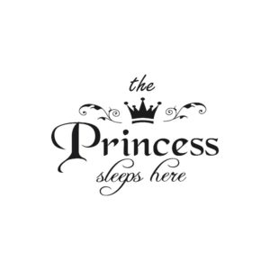 №78  Интерьерная наклейка «A Princess sleeps here»