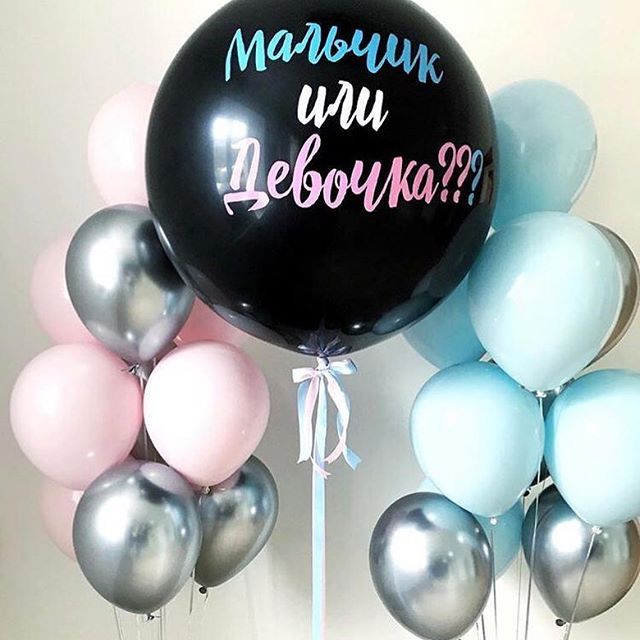 купить в Минске шарики для гендерной вечеринки Гендерная вечеринка
