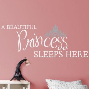 №78  Интерьерная наклейка «A Princess sleeps here»